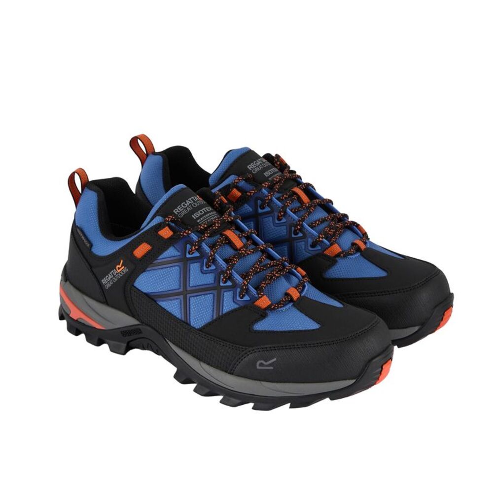 Regatta Mens Samaris III Low Walking Shoes / Olympian Blue/Black/Tango